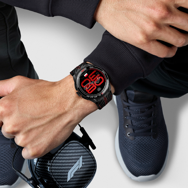 TAG Heuer Connected Calibre E5 x Formula 1® Edition, 45 mm, Black DLC Grade 2 Titanium