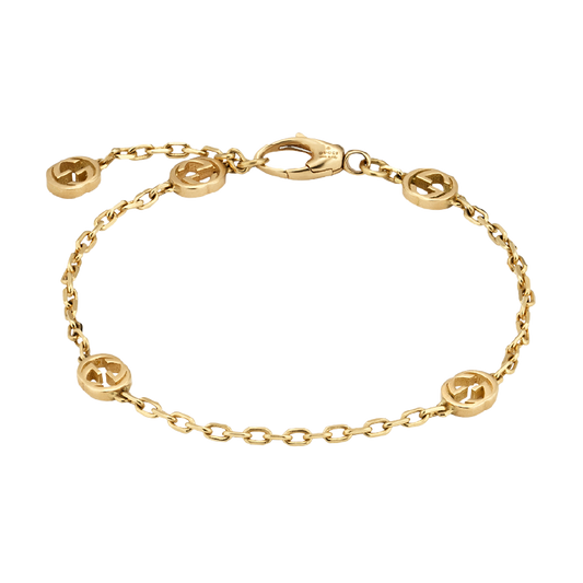 Gucci, Gucci Interlocking bracelet in yellow gold, Size 16cm