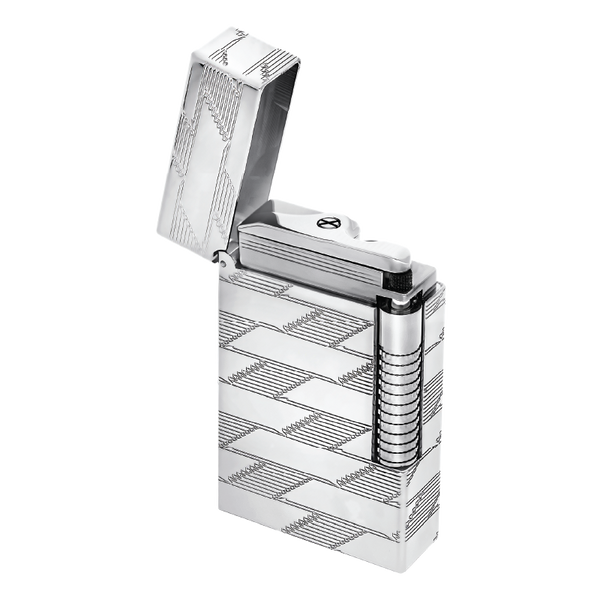 S.T. DUPONT LE GRAND GUILLOCHE LIGHTER SILVER