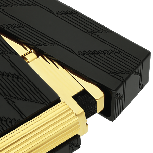 S.T. Dupont ligne 2 Double Guilloche Lighter Monogram 1872 black