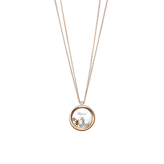 Chopard Happy Diamonds Rose and White Gold Diamond Pendant