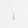 White Gold Diamond Cross Pendant