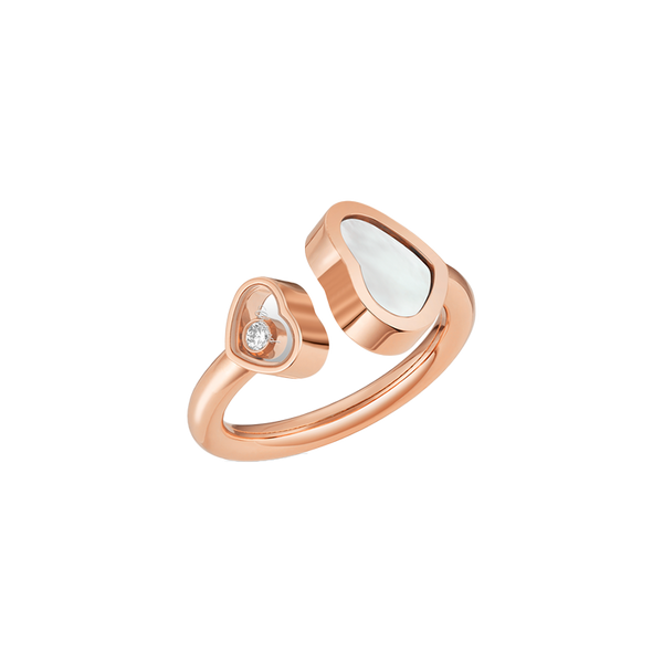 Chopard Happy Hearts Rose Gold Mother-of-Pearl Ring