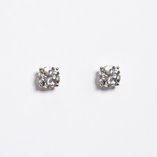 White Gold Diamond Earrings