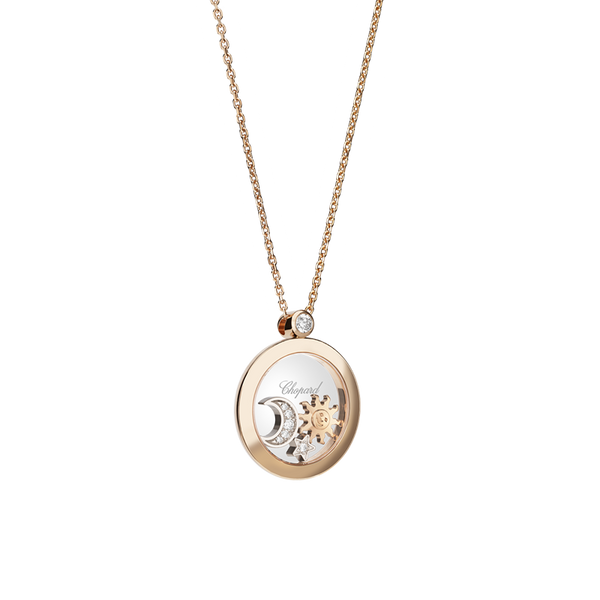 Chopard Happy Sun, Moon and StarsPendant, ethical rose gold, diamonds