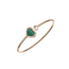 Chopard Happy Hearts Rose Gold Malachite Diamond Bangle M