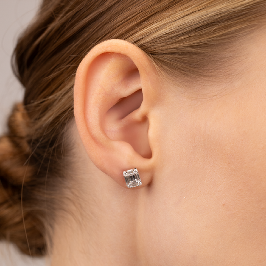 White Gold Diamond Earrings
