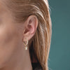 Rose gold White diamonds Earrings