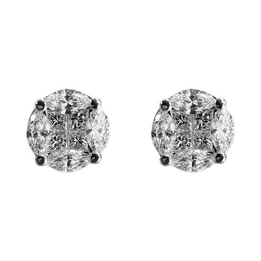 White Gold Diamond Earrings