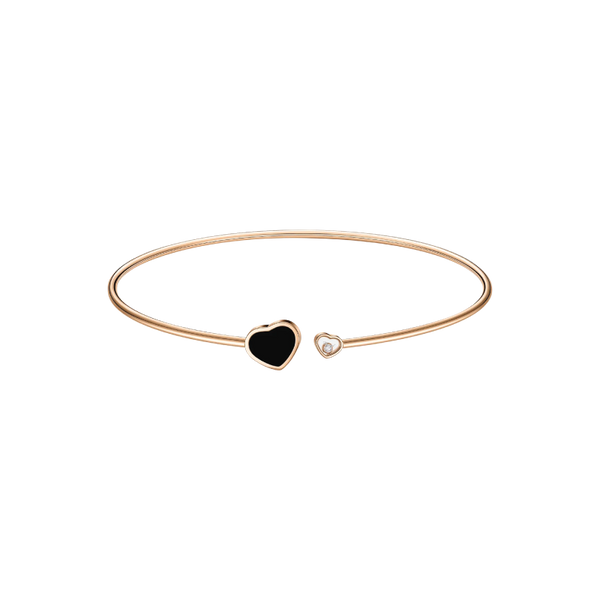 Chopard Happy HeartsChoker, ethical rose gold, diamond, onyx S