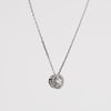 White Gold With Main Stone & Diamond Pendant
