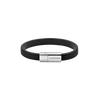 Chopard Classic Racing Bracelet In Black Rubber And Silver Toned Metal