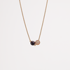 Mikimoto Black South Sea Pearl, Diamond, 18k Yellow Gold Necklase