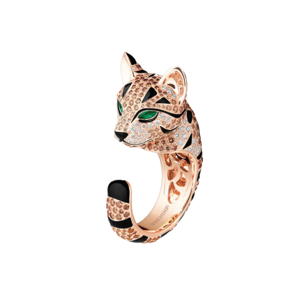 Boucheron Animaux de Collection, Fuzzy, the Leopard Cat Ring 49