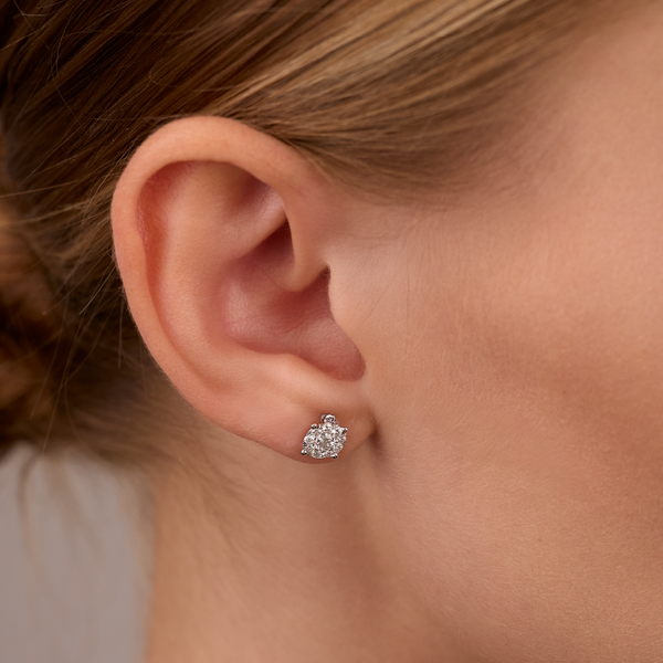 White Gold Diamond Earrings