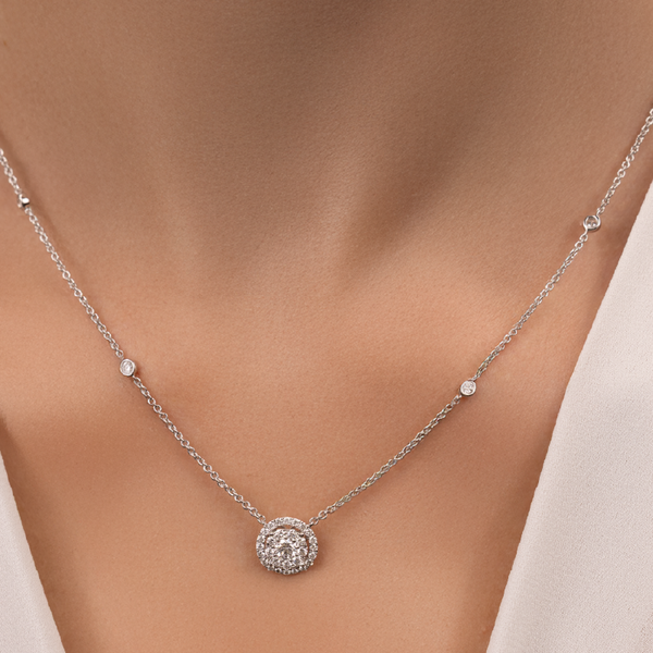 White Gold Diamond Necklace