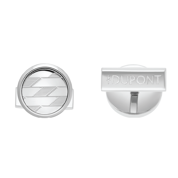 S.T. Dupont Cufflinks MetalMonogram 1872silver