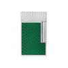 S.T. Dupont Ligne 2 Guilloche under lacquer lighter Snake Skin green