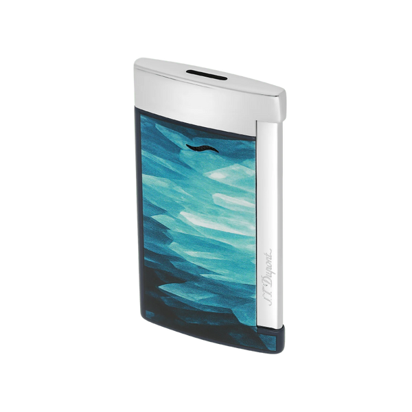 S.T. Dupont slim 7Lacquered lighterGéodeblue