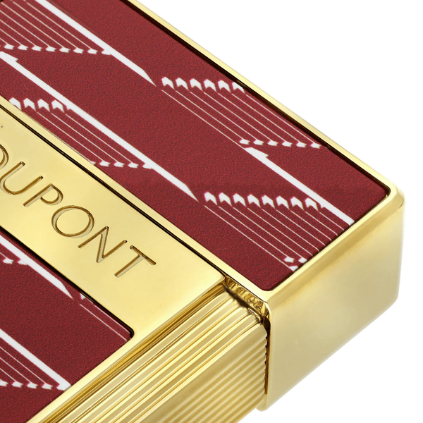 S.T. Dupont Lacquered lighterMonogram 1872burgundy