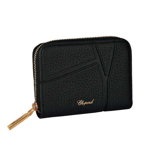 Chopard Diamond Mini Walletblack grained calfskin