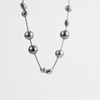 Mikimoto Pearls in Motion Black South Sea Cultured Pearl and Diamond Necklace in 18K White Gold