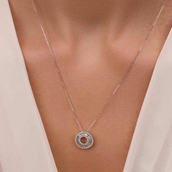 White Gold Diamond Pendant