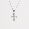 White Gold Diamond Cross Pendant