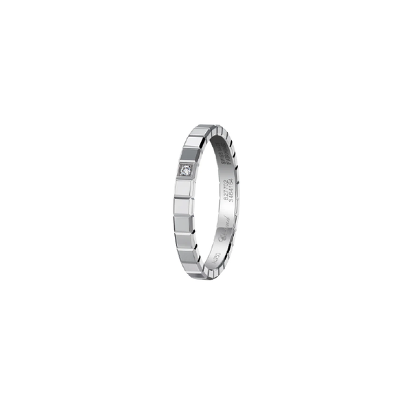 Chopard Ice Cube Mini White Gold Diamond Ring Size 53