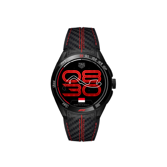 TAG Heuer Connected Calibre E5 x Formula 1® Edition, 45 mm, Black DLC Grade 2 Titanium