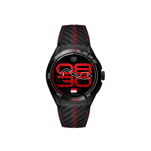 TAG Heuer Connected Calibre E5 x Formula 1® Edition, 45 mm, Black DLC Grade 2 Titanium