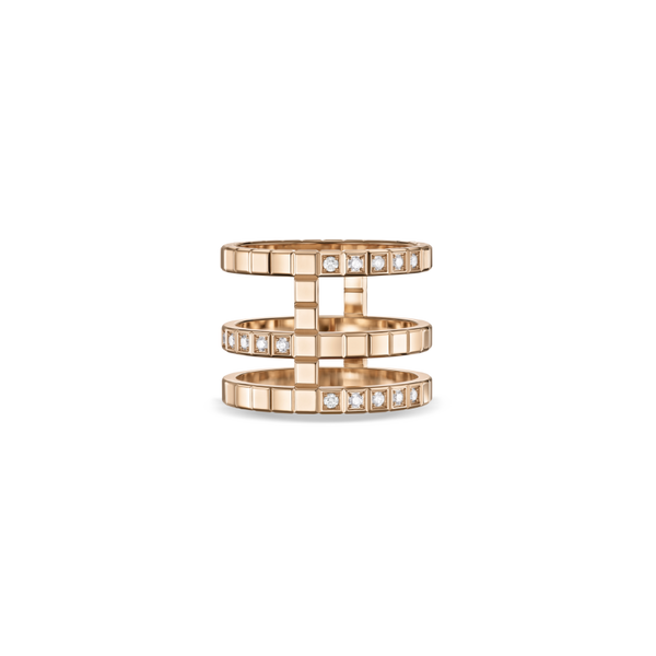 Chopard Ice Cube Ring, ethical rose gold, diamonds Ring 57