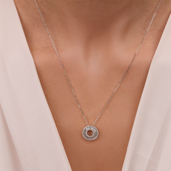 White Gold Diamond Pendant