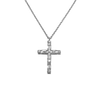 White Gold Diamond Cross Pendant