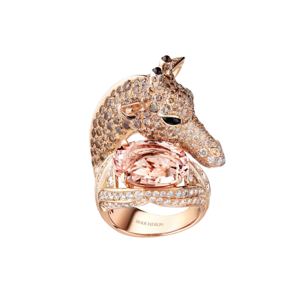Boucheron Animaux de Collection Zarafah Ring, La Girafe Ring 54
