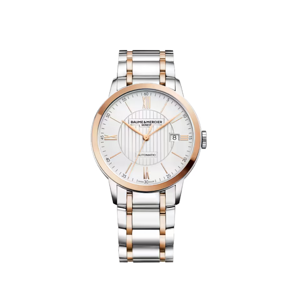 Baume & Mercier Classima 10217Automatic Watch, Date, 18k Pink Gold Capped - 40 mm