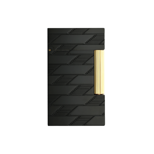 S.T. Dupont ligne 2 Double Guilloche Lighter Monogram 1872 black