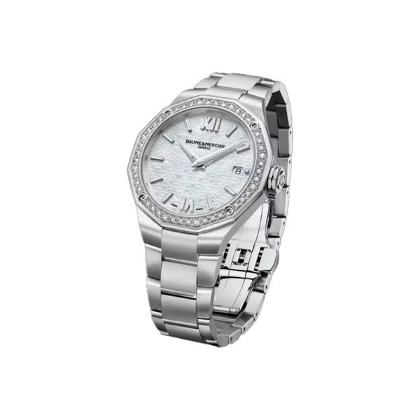 Baume et Mercier RivieraQuartz, Date Display Diamond set 36mm