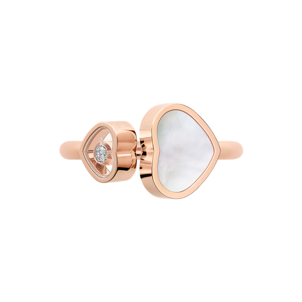 Chopard Happy Hearts Rose Gold Mother-of-Pearl Ring